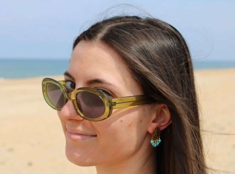 Boucles d'oreilles Sable Bleu – Image 2