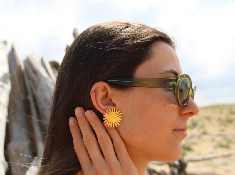 Boucles d'oreilles Totem de Feu – Image 2